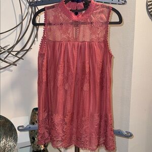 Worthington Coral Lace Top